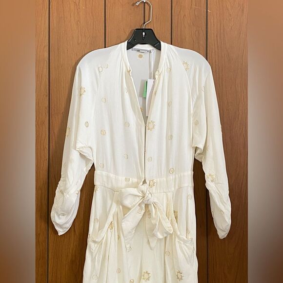 Stella McCartney Metallic Tie-Front Jumpsuit size 38/us size 4 - Picture 4 of 13